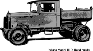 Vintage Indiana Model I I I X Road Builder Truck PNG