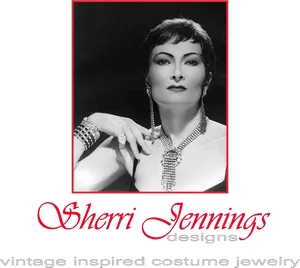 Vintage Inspired Jewelry Ad PNG image