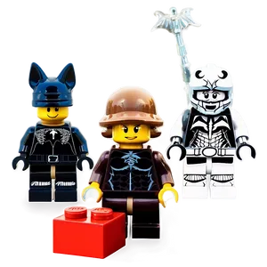 Vintage-inspired Lego Minifigures PNG 06262024 PNG