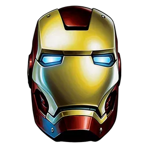 Vintage Iron Man Helmet Illustration Png 57 PNG image