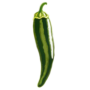 Vintage Jalapeno Illustration PNG Afg89