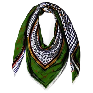 Vintage Keffiyeh Scarf Design Png 90 PNG image