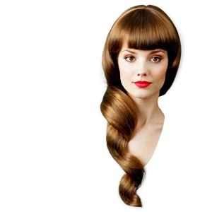 Vintage Lady With Brown Hair Png Ajs PNG image
