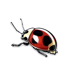 Vintage Ladybug Drawing PNG Rae