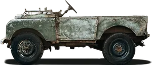 Vintage Land Rover Side View PNG image