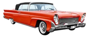 Vintage Lincoln Convertible Classic Car PNG image