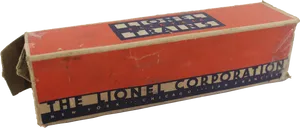 Vintage Lionel Corporation Box PNG image