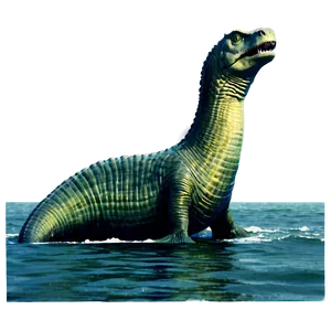 Vintage Loch Ness Monster Art Png Unn60 PNG image