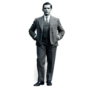 Vintage Man Standing Retro Png 69 PNG image