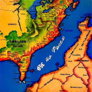 Vintage Map Oh The Places You'll Go PNG Jvv