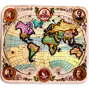 Vintage Map Png Mpf PNG image