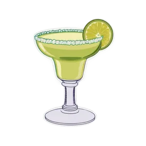 Vintage Margarita Glass PNG 06292024