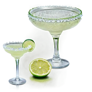 Vintage Margarita Glass PNG 33