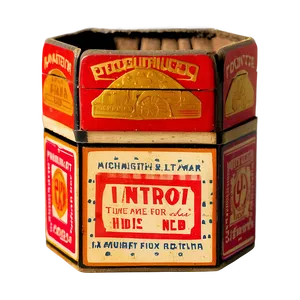 Vintage Matchbox Png Dew PNG image