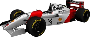 Vintage_ Mc Laren_ Formula1_ Racing_ Car PNG image