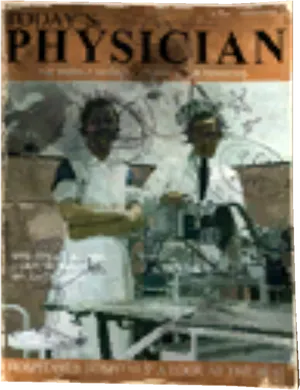Vintage Medical Magazine Cover PNG