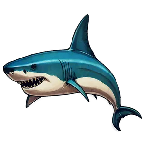 Vintage Megalodon Sketch Png 27 PNG image