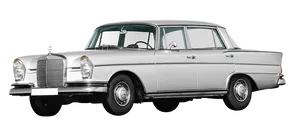 Vintage Mercedes Benz Sedan PNG image