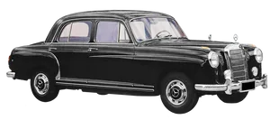 Vintage Mercedes Benz Side View PNG image