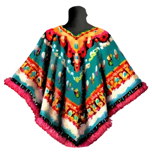 Vintage Mexican Poncho Style Png Pju PNG image