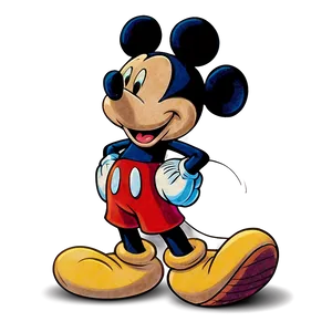 Vintage Mickey Mouse Drawing PNG Jab19 PNG