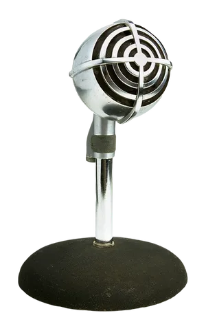 Vintage Microphone Classic Design PNG image