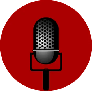 Vintage Microphone Icon PNG image