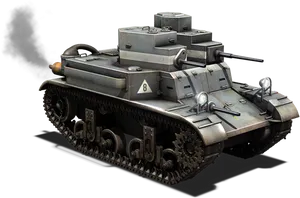 Vintage Military Tank PNG image