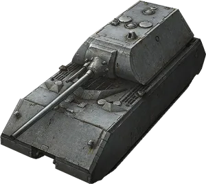 Vintage Military Tank Isolated PNG image
