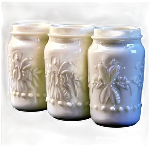 Vintage Milk Glass Png 06262024 PNG image