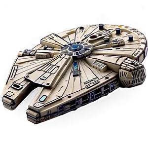 Vintage Millennium Falcon Toy Png Nlj PNG image