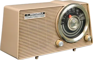 Vintage Motorola Radio Beige PNG image