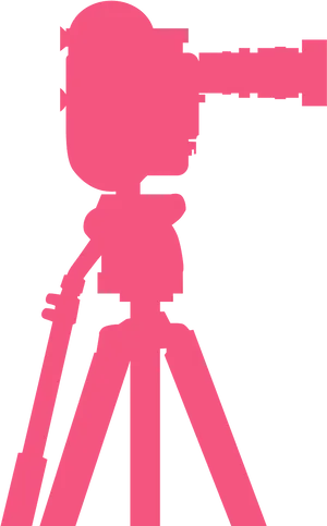 Vintage Movie Camera Silhouette PNG