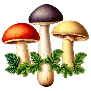 Vintage Mushroom Png 05032024 PNG image