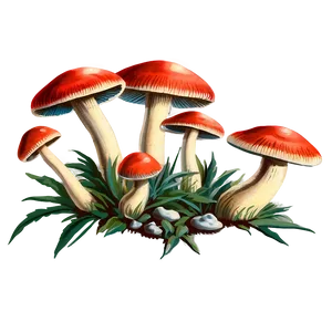 Vintage Mushroom Png Eci65 PNG image