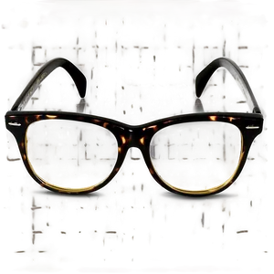 Vintage Nerd Glasses Png Deg3 PNG image