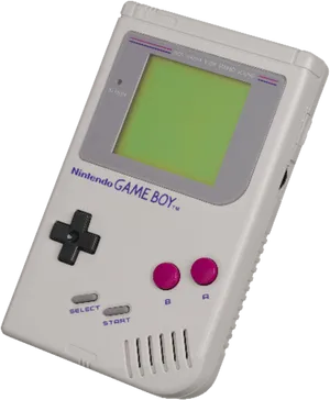 Vintage Nintendo Game Boy Image PNG image