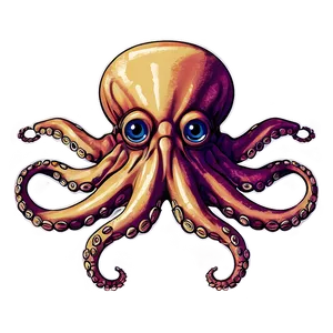 Vintage Octopus Sketch PNG 70 PNG