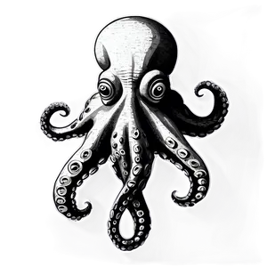 Vintage Octopus Sketch PNG Ewa85 PNG