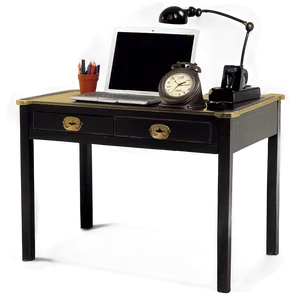 Vintage Office Desk Png 06122024 PNG image