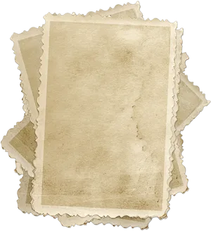 Vintage Old Paper Textures Stacked PNG image