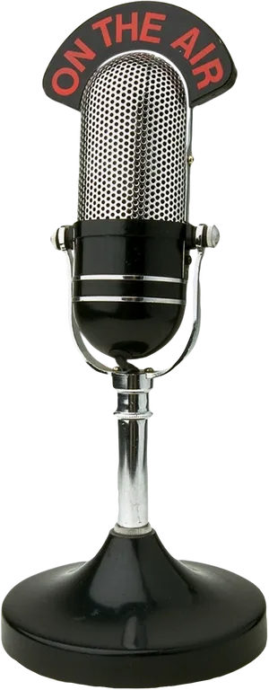 Vintage On The Air Microphone PNG image