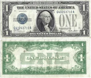 Vintage One Dollar Bill1923 PNG