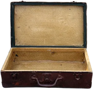 Vintage Open Suitcase PNG image