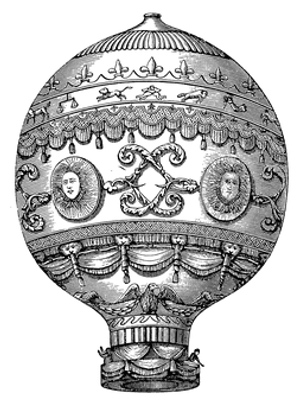 Vintage Ornate Perfume Bottle Silhouette