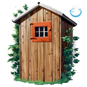 Vintage Outhouse Illustration Png 92 PNG image