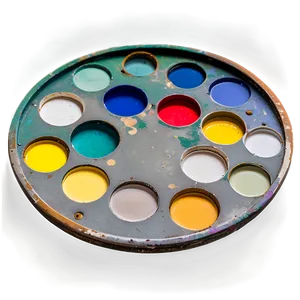 Vintage Paint Palette Png Qiy86 PNG image