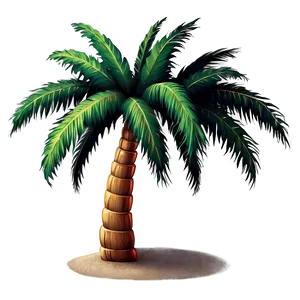 Vintage Palm Tree Emoji PNG Kga37 PNG