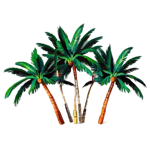 Vintage Palm Trees PNG 05042024
