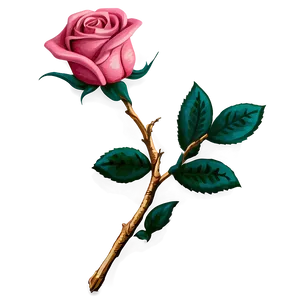 Vintage Paper Rose PNG Ffk PNG